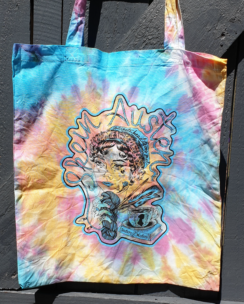 Elizabeth Bennet Tie Dye Tote Bag